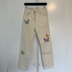 Levi’s Jean 501 Highrise Butterfly Denim